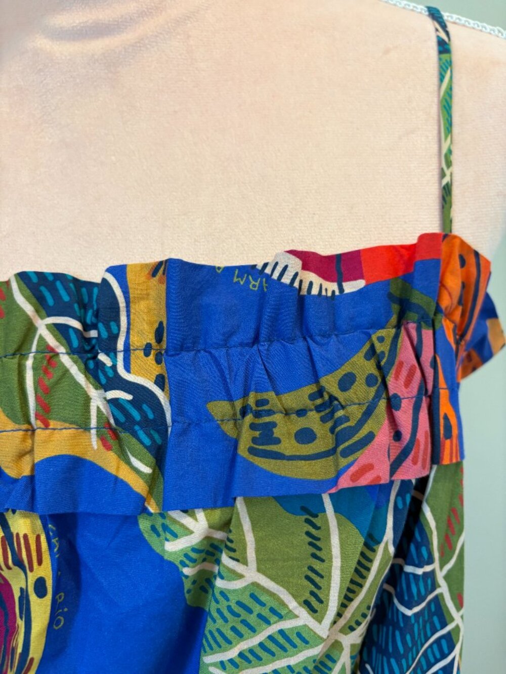 Farm Rio Tropical Print Maxi Dress L - Perfect vacation dress! - Picture 4 of 7